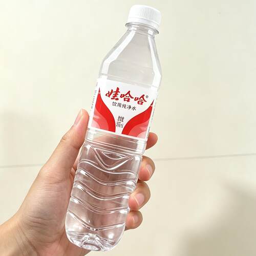 娃哈哈纯净水596ml*24瓶6瓶装塑膜装家庭用水出行用水非矿泉水yb