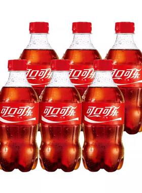 可口可乐碳酸饮料可乐300ml*6瓶休闲饮品汽水饮料解渴夏季饮品yb