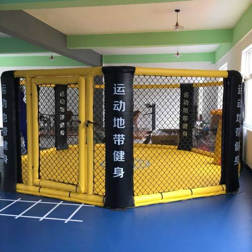 拳击擂台八角笼格斗笼MMA标准赛散打落地式自由赛可定制散打厂家