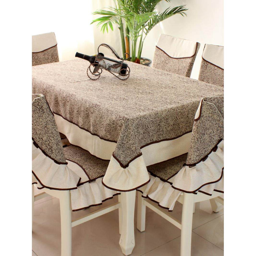 中式餐厅长方形餐桌布及椅套咖啡桌台布椅垫台布椅套简约现代覆古