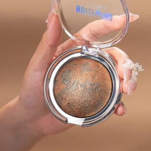 轻欧美妆古铜色腮红粉黄黑皮光修z容眼影多功高能盘Brnoe Blusher