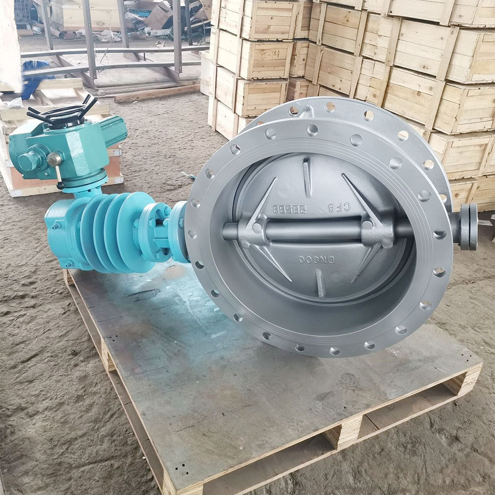 厂家直供QT450铸铁铸钢大口径橡胶蝶阀D943X电动软密封三偏心蝶阀