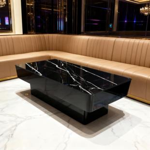 KTV茶几专用发光电奢石歌厅大理石岩板酒吧台卡拉夜场哦ok房桌子