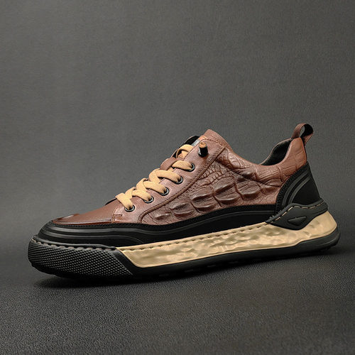 透气8cm内增高男士休闲皮鞋世奈