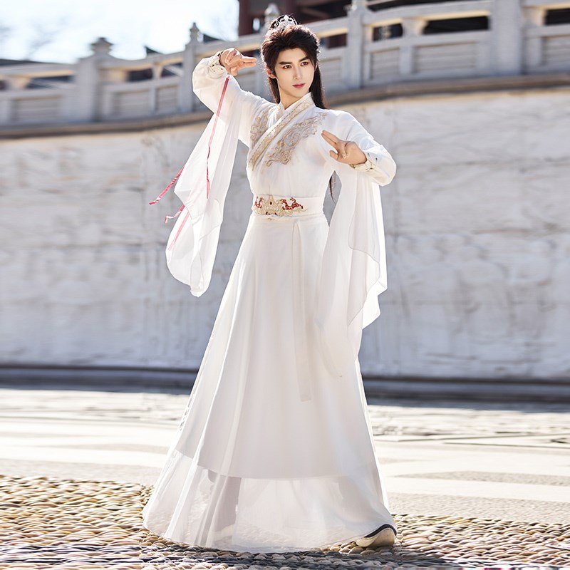 倾依【无双】古装男女汉服改良晋制仙侠气古风黑白双色汉元素春夏