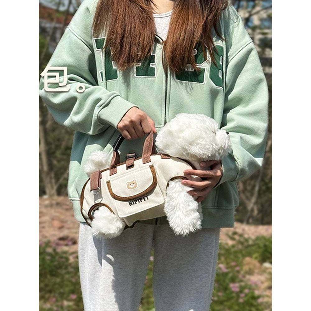 宠物狗狗小型犬猫咪便携可斜跨手提包单肩包宠物外带包卡通背带包