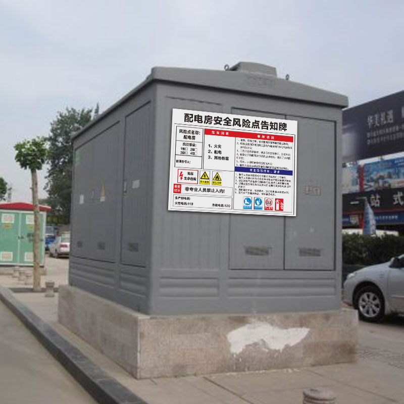 安全风险点告知牌卡车间岗位锅炉房配电室标示有限受限空间标识工