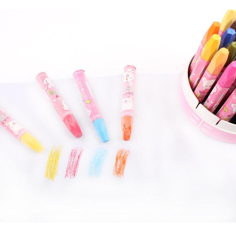 爱好油画棒宝宝蜡笔36色儿童安全48色幼儿画笔彩笔腊笔彩绘油化棒