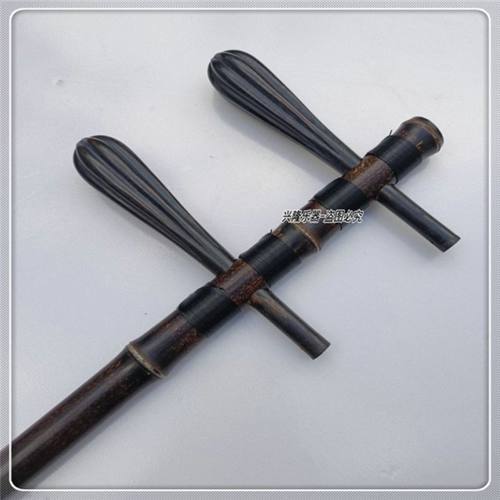 京胡配件 紫竹杆带梨木黑檀轴京胡担子带轴 京胡西皮二黄担子