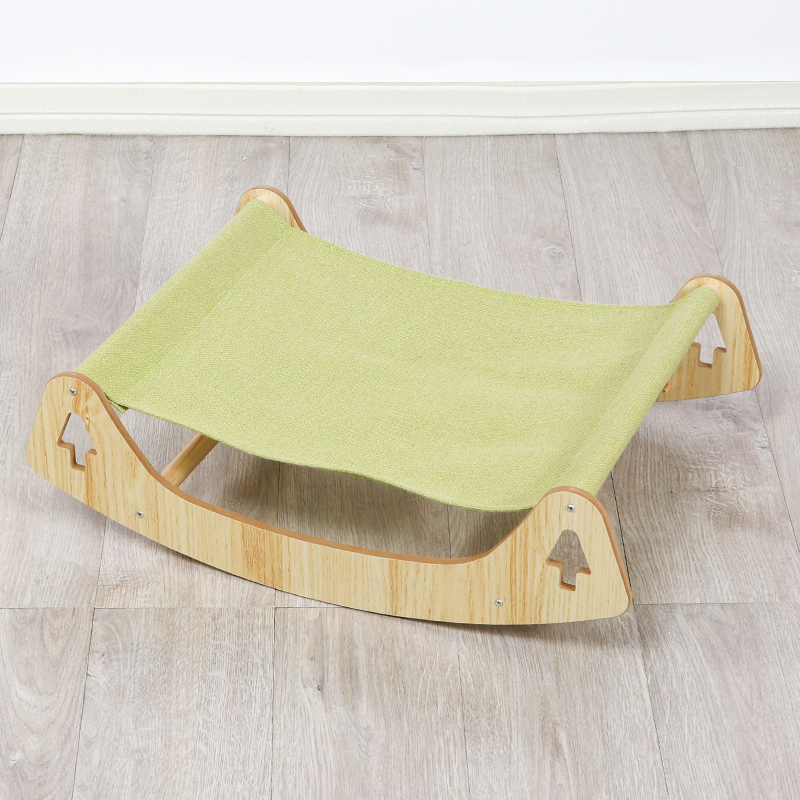 猫躺椅猫咪摇椅猫床悬空实木沙发猫睡觉的窝小猫木质猫窝四季通用