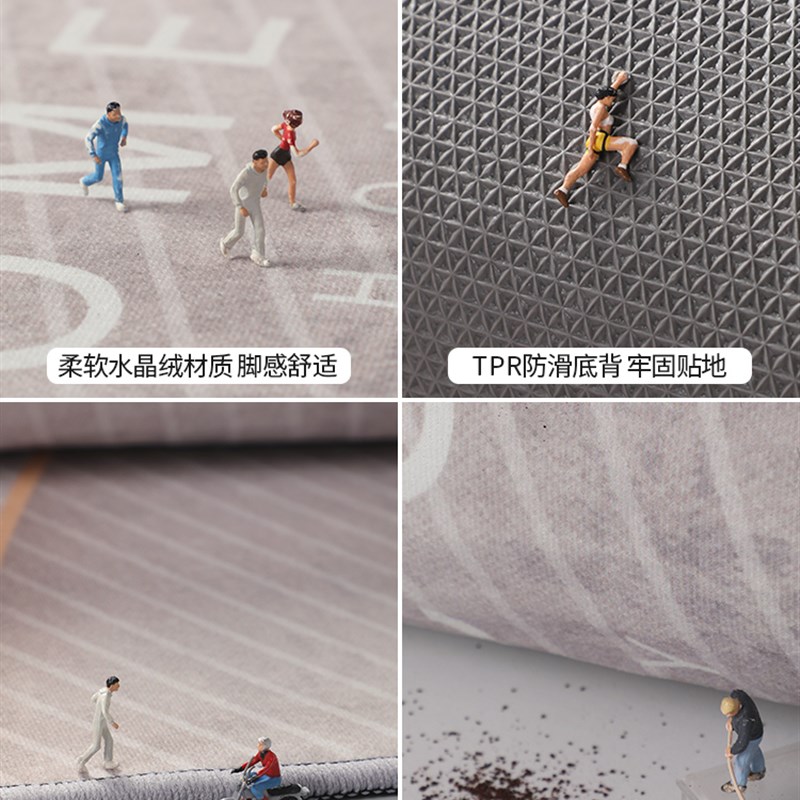 入户门地垫进门门口门垫高级感耐脏免洗玄关防滑脚垫进户除尘地毯