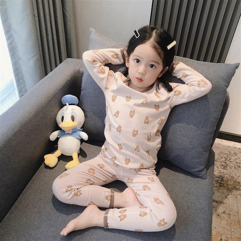 儿童保暖内衣无骨套装女童秋衣秋裤全棉无痕男童衬衣衬裤宝宝睡衣,童装/婴儿装/亲子装,内衣套装,淘宝优惠券,粉丝福利购,淘宝优惠卷