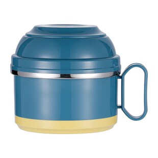 家典美304不锈钢泡面碗带盖快餐杯宿舍学生饭盒打饭碗电磁炉微波