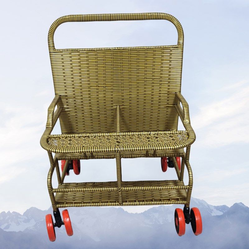 双胞胎推车竹藤宝宝双座推车轻便竹编藤编夏季婴儿仿藤推车,婴童用品,四轮推车,淘宝优惠券,粉丝福利购,淘宝优惠卷