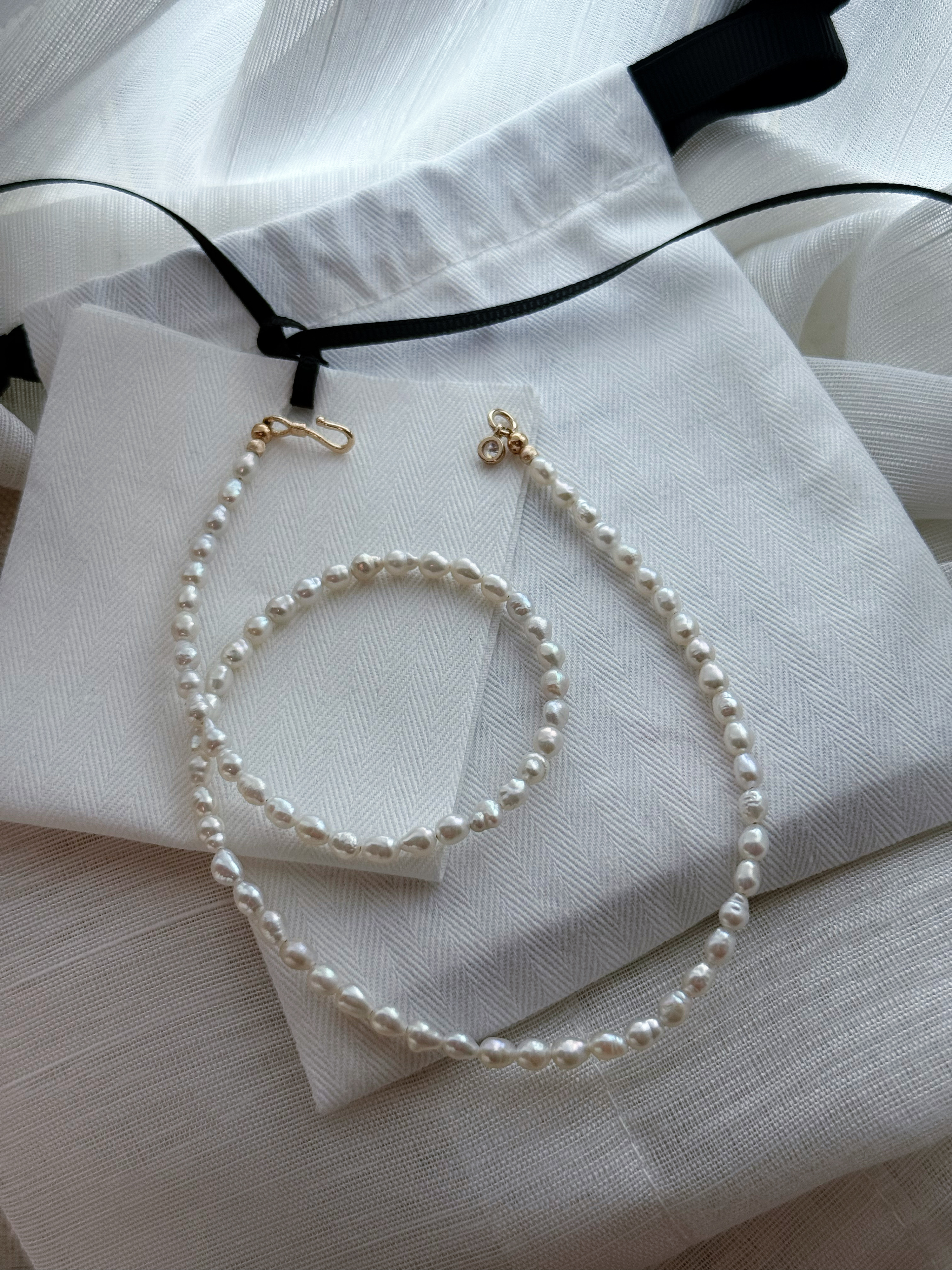 野蛮生长系列稀有小点位天然淡水极光巴洛克珍珠项链福利上新