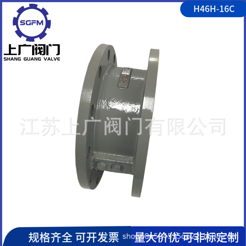 双瓣法兰止回阀 H46H-16C铸钢法兰止回阀 H46H-16P旋启式止回阀