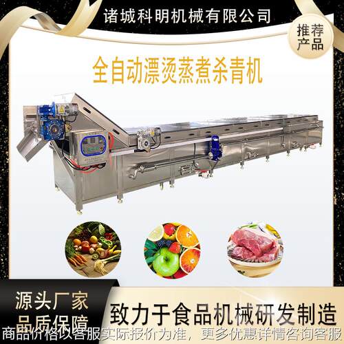 厂家龙须菜漂烫杀青机西兰花预煮杀青机马铃薯蒸煮漂烫设备