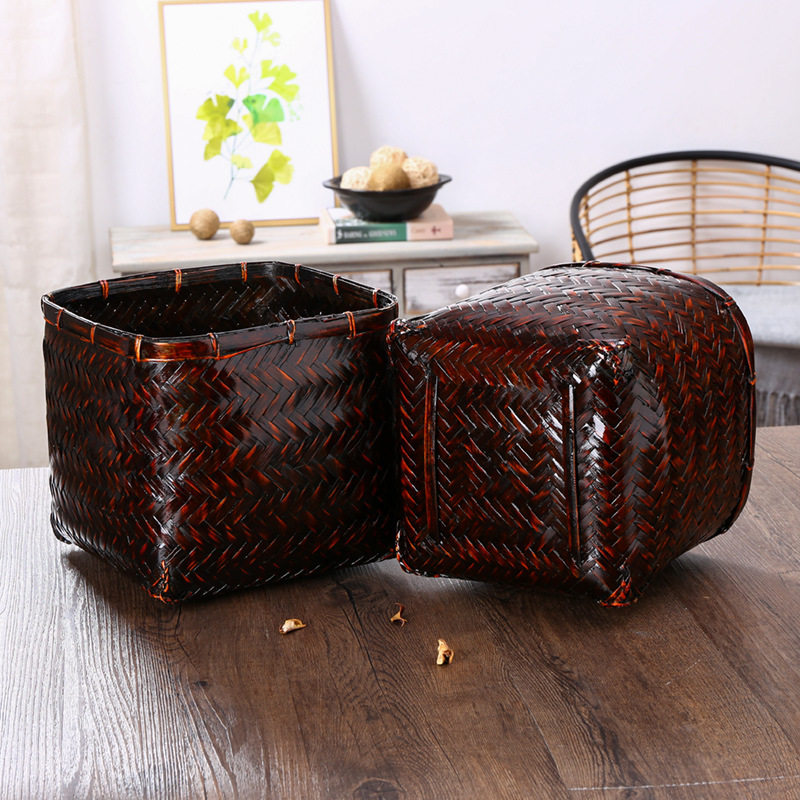 KENS 恒高 进口 复古竹编方形收纳筐 花盆套储物篮,搬运/仓储/物流设备,其他起重搬运设备,淘宝优惠券,粉丝福利购,淘宝优惠卷