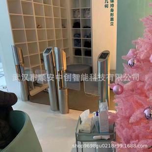 武汉高端健身房圆柱摆闸一卡通管理闸机会员制管理系统人行通道闸