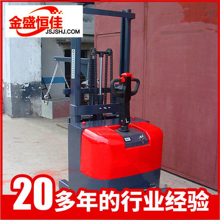 步行站驾式单油缸液压电动堆高车CDD全电动吊钩式堆高车