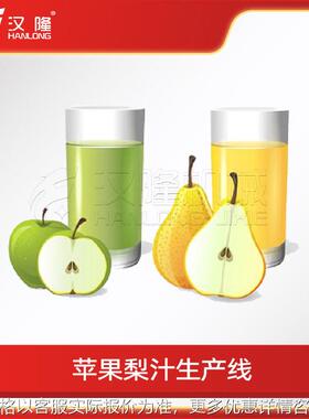 工厂直销大小型全自动苹果梨汁生产线果汁果酱饮料整套生产线设备