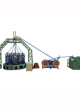 恒辉897-12T大型绳缆船缆编织机大八股中八股小八股高速编织机械