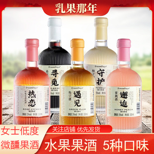 乳果那年果酒女士低度热恋邂逅蜜桃甜酒遇见梅子酒订婚饮料伴手礼