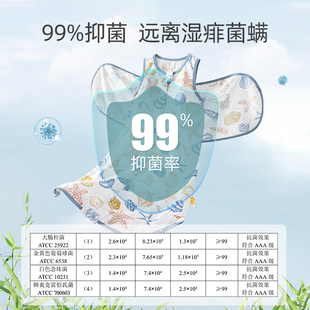 贝肽斯防惊跳睡袋春夏季薄款纱布新生婴儿襁褓防惊吓宝宝睡觉神器