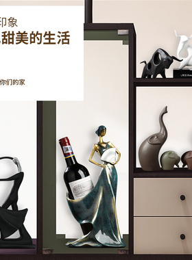 大象小摆件创意陶瓷家居摆设北欧卧室内玄关客厅电视柜酒柜装饰品
