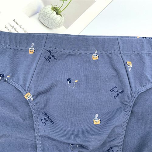 MSU内裤男 真想您男士弹力棉三角裤真想你莱卡棉透气裤衩盒装短裤