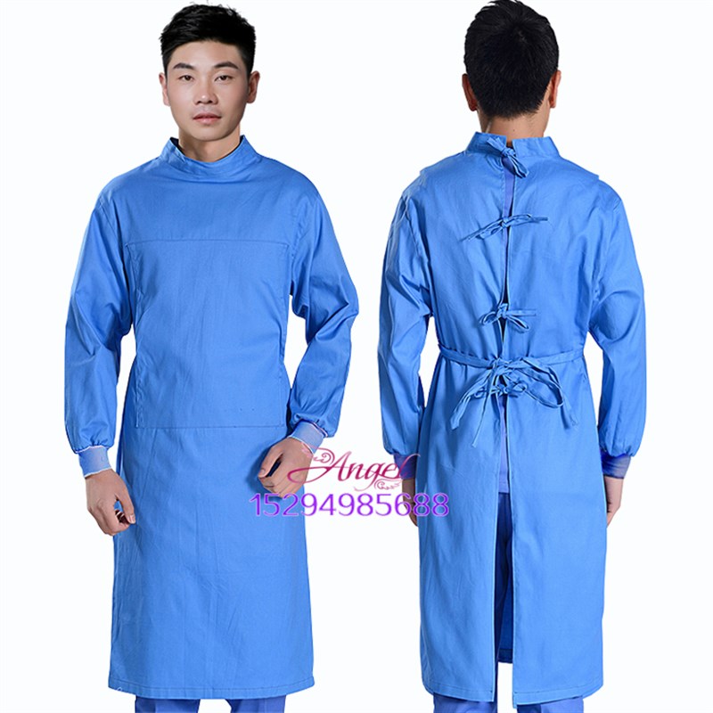 纯棉洗手衣长短袖套装手术室医生手术衣服男女美容院工作服刷手服