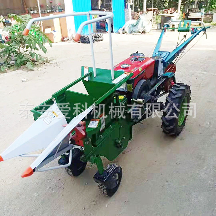 单行手扶车带玉米收割机玉米摘穗杆子粉碎机型小巧玉米收割机,农机/农具/农膜,收割机械,淘宝优惠券,粉丝福利购,淘宝优惠卷
