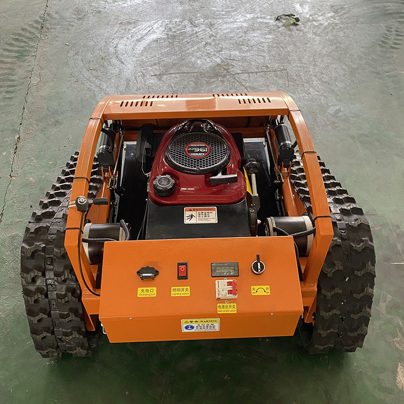 遥控履带割草机 低矮果园除草机 15马力汽油全遥控除草车