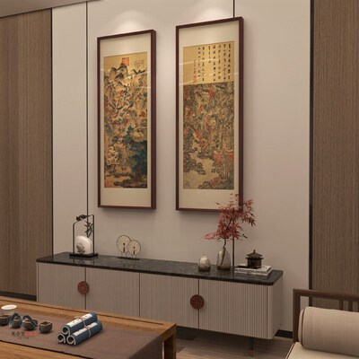 米亦堂x葛稚川移居图 新中式王蒙山水禅意国画办公室书房玄关挂画