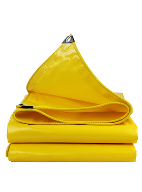 刀刮布篷布黄色双面防水防晒蓬布户外帆布隔热遮阳雨棚布推拉棚布