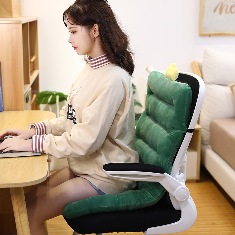 连体坐垫靠垫一体办公室椅子靠枕超软靠背垫子护腰防滑增高垫学生,居家布艺,靠垫/抱枕,淘宝优惠券,粉丝福利购,淘宝优惠卷