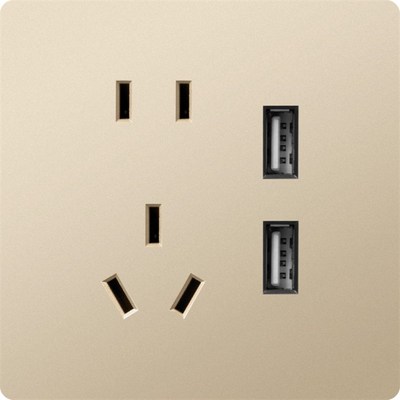 适用PTX平头熊X6苏米K4配套86型非智能USB五孔16A墙壁开关插座