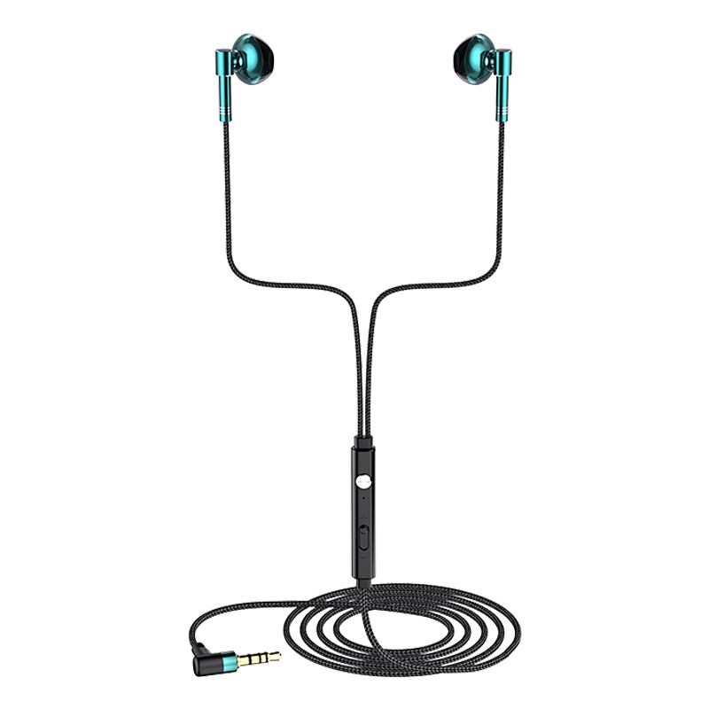 适用有线入耳式尼龙绳耳机耐磨耐用编织线编织布粗线结实软头高音