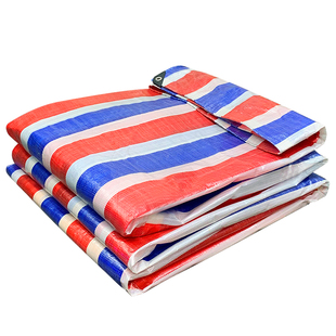 彩条布包边打孔花油布防雨布篷布防水防晒加厚塑料布户外油布