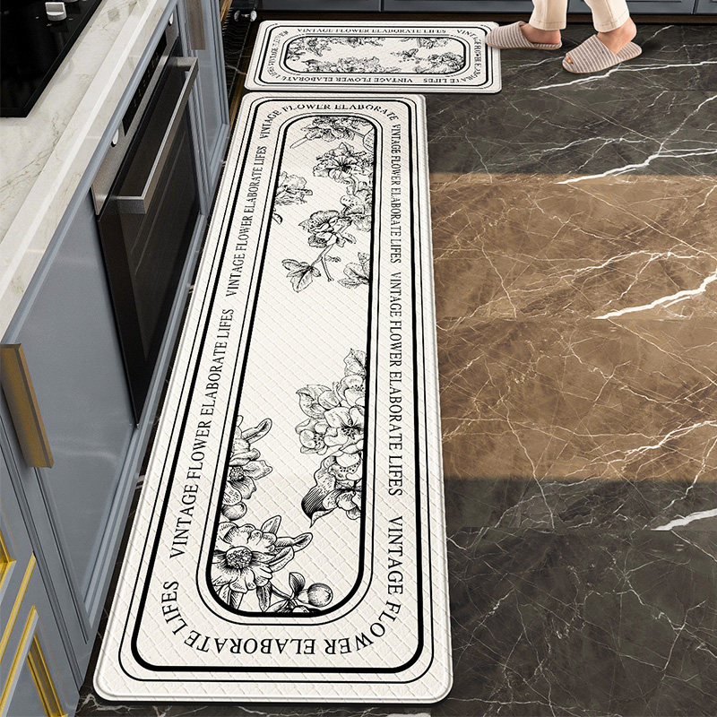 厨房地垫可擦免洗耐脏脚垫吸油吸水家用长条防滑防油防水地毯北欧,居家布艺,家用脚垫,淘宝优惠券,粉丝福利购,淘宝优惠卷