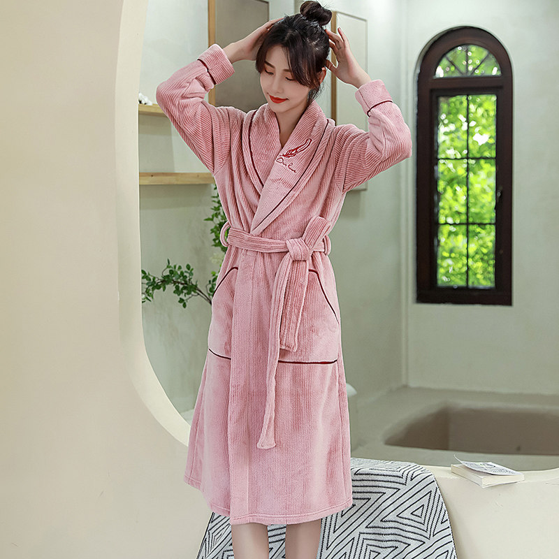 睡袍女冬长款法兰绒浴袍冬季睡裙秋冬加厚加绒珊瑚绒睡衣女2021款,女士内衣/男士内衣/家居服,睡袍/浴袍,淘宝优惠券,粉丝福利购,淘宝优惠卷