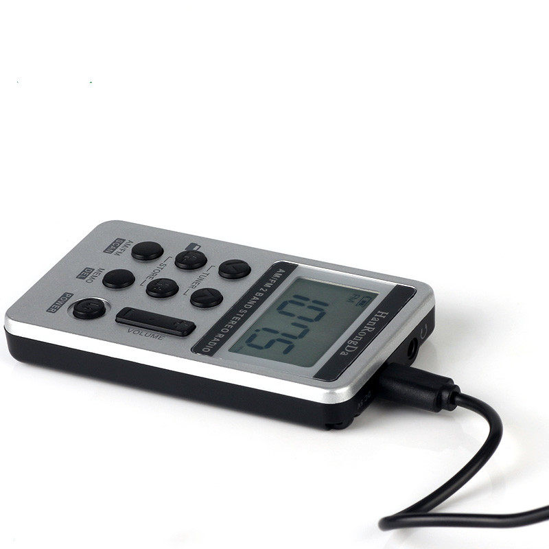 103二波段迷你便携式锂电充电广播收音机会议接收器