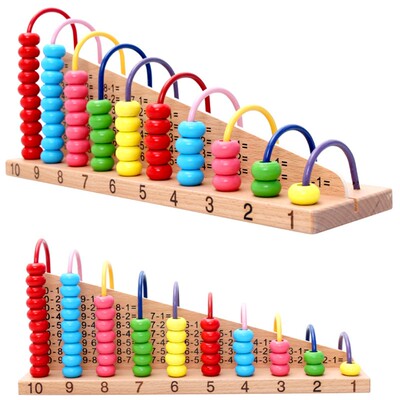 计数器儿童小学一年级珠算盘架数学教具益智幼儿园加减法算术玩具