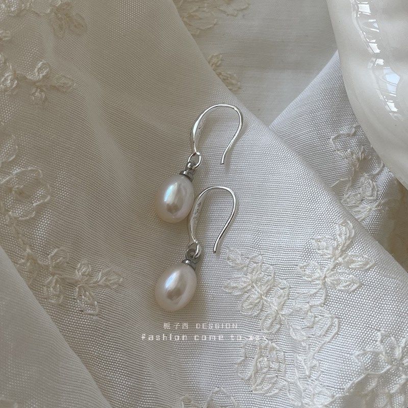 栀子西  28度温柔 小巧森系淡水珍珠耳钩耳扣耳环气质百搭,饰品/流行首饰/时尚饰品新,耳环,淘宝优惠券,粉丝福利购,淘宝优惠卷