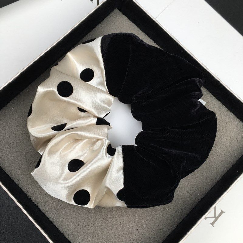 大肠发圈女2025新款丝绒大肠圈头绳日韩波点高级感发绳头花扎头发,饰品/流行首饰/时尚饰品新,发饰,淘宝优惠券,粉丝福利购,淘宝优惠卷