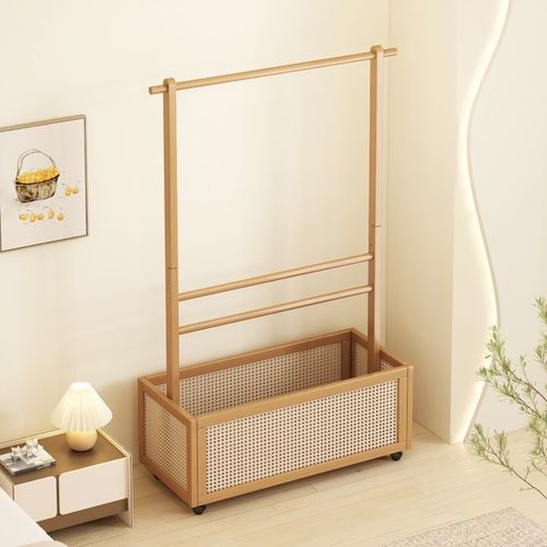 卧室落地挂衣架房间挂衣服的架子立式入户家用挂包简易收纳衣帽架