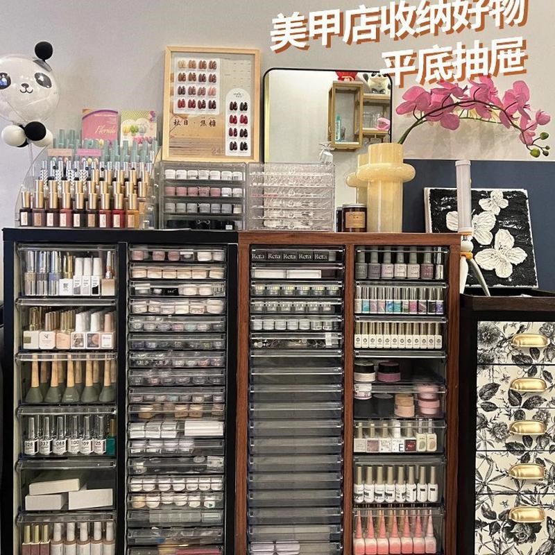 美甲收纳柜A4文件柜o平底美甲店烘焙模具柜甲油胶灌装多层分类柜
