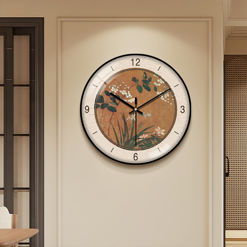 韦柯中古风挂钟2025新品免打孔