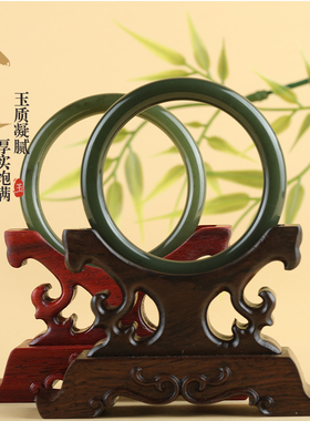 唐今玉天然和田玉手镯黄口碧玉湖水绿扁圆条玉镯女士手正品送礼物
