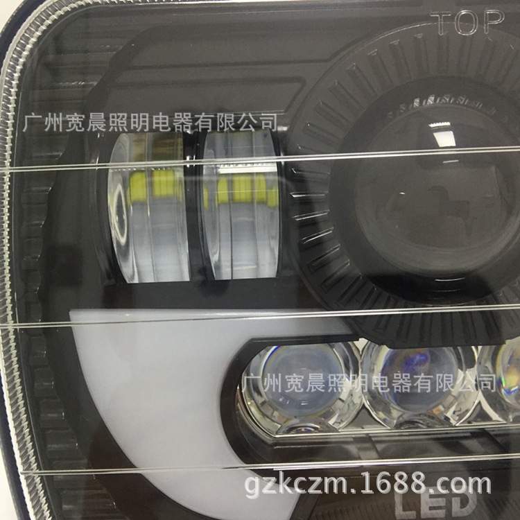 适用5x7方形牧马人大灯 7英寸吉普切诺基大灯 90W LED卡车工作灯